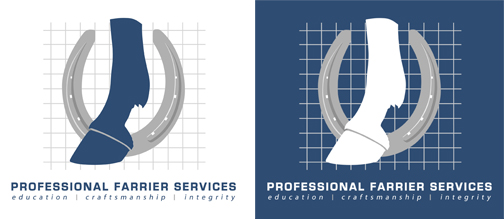 Professional Farrier Services logo design